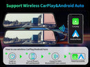 4K HD Car DVR Touch Screen Carplay & Android Auto Dash Cam Night Vision Video Recorder Driving Recorder
