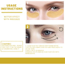 EELHOE 24k Gold Under Eye Patches 60 Pcs Eye Mask Pure Gold Anti-Aging Collagen Hyaluronic Acid Under Eye Mask