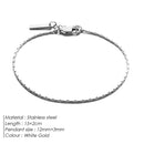 EManco Wire Chain Bracelet Fashion Trend New Personalized Men's White Gold Bracelet Non-Fading Color Wholesale Jewelry