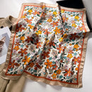 Hot Selling New 90 * 90 Women's Headscarf High-end Simple Black and White Polka Dot Printed Twill Silk Light Luxury Scarf